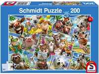 Schmidt Spiele Puzzle Tierische Selfies, 200 Teile