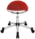 TOPSTAR Drehhocker Sitness Half Ball, inkl. Halbkugel, Luftpumpe, &Uuml;bungsposter und