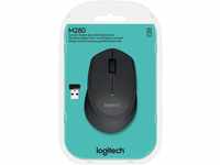 Logitech M280 USB ergonomische Funkmaus Mäuse (Wireless, Plug&Play, optischer