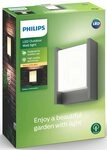 Philips LED Au&szlig;en-Wandleuchte myGarden Arbour, 600lm, Anthrazit, LED fest