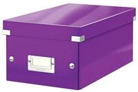 LEITZ Aufbewahrungsbox Ablagebox Click & Store DVD violett