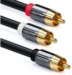 deleyCON deleyCON 7,5m Subwoofer Kabel Cinch RCA Y-Kabel HiFi Audio Kabel Audio- &