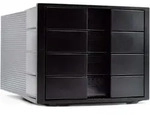 HAN Schubladenbox HAN Schubladenbox Impuls schwarz DIN C4 mit 4 Schubladen