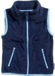 Playshoes Strickfleecejacke Fleece-Weste farbig abgesetzt mit Stehkragen