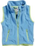 Playshoes Strickfleecejacke Fleece-Weste farbig abgesetzt mit Stehkragen