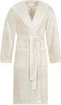 Vossen Unisex-Bademantel Lynn, Langform, Wirkvelours, Kapuze, G&uuml;rtel, f&uuml;r Damen &