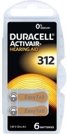 Duracell Duracell H&ouml;rger&auml;tebatterie ZA312 1.45 V 6 St. 160 mAh Zink-Luft Activa