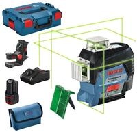 Bosch Professional Punkt- und Linienlaser GLL 3-80 CG, Mit 1x Akku 2 Ah &