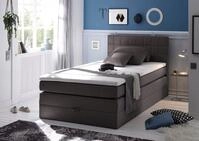 ED EXCITING DESIGN Boxspringbett Hawaii, inkl. einem Bettkasten und Topper