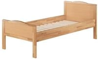 ERST-HOLZ Massivholzbett Extra Hohes Seniorenbett 100 x 200 cm Einzelbett Buche