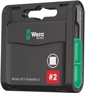 Wera Bit-Set Bit-Box 20 V Innenvierkant, # 2 x 25 mm, 20-teilig 05057790001