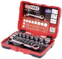 KS Tools Steckschl&uuml;ssel 1/4&Prime; + 11 mm Durchgangs-Steckschl&uuml;ssel- und Bit-Satz,