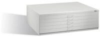 C+P Aktenschrank C+P Flachablageschrank f&uuml;r Formate bis DIN A0, 5 Schubladen,