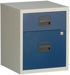 Bisley Home H&auml;ngeregisterschrank H&auml;ngeregistraturschrank 2 Sch&uuml;be 1-bahnig