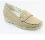 Waldl&auml;ufer Nubuk Soft corda Slipper beige
