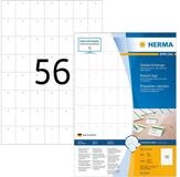 HERMA Etiketten Anh&auml;nger 30x37 mm wei&szlig; Papier/Folie/Papier perforiert nicht klebend