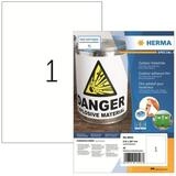 HERMA Etikett HERMA Etik. A4 Outdoor Klebefolie wei&szlig; 210x297 mm 40 St