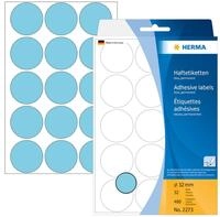 HERMA Moderationskoffer Herma Farbpunkte permanent haftend &Oslash; 32 mm blau 480...