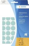 HERMA Etiketten Vielzwecketiketten blau &Oslash; 19 mm rund Papier matt Tr&auml;gerpapier