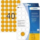 HERMA Moderationskoffer Herma Farbpunkte permanent haftend &Oslash; 19 mm leuchtorange 960