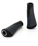 XLC Fahrradlenkergriff XLC Griffe Ergonomic GR-S04 135/92mm, schwarz/grau