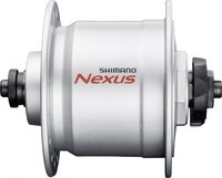 Shimano Vorderradnabe SHIMANO Nabendynamo NEXUS DH-C3000-3N - 3000-3, Silber 32...
