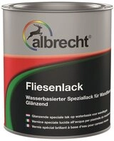 Lack Albrecht Fliesenlack hochwertiger Lack f&uuml;r Wandfliesen Wei&szlig; Gl&auml;nzend