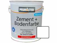 PRIMASTER Zement und Bodenfarbe seidenmatt weiss RAL 9010 750 ml