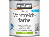 PRIMASTER Acryl Vorstreichfarbe weiss matt 750 ml