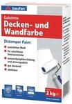 baufan&reg; Wandfarbe Geleimte Wand- & Deckenfarbe f&uuml;r Innen Wei&szlig; 2 kg Leimfarbe