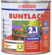 Wilckens Farben Acryl-Buntlack Buntlack 2in1 gl&auml;nzend Lack 375ml, Grundierung und