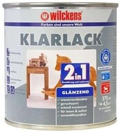 Wilckens Farben Klarlack Lack 2in1 gl&auml;nzend 375 ml Grundierung und Lackierung