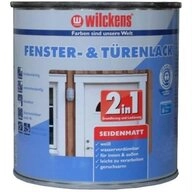 Wilckens Farben T&uuml;r- und Fensterlack, seidenmatt, Wei&szlig;, 750 ml