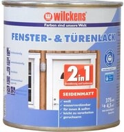 Wilckens Farben T&uuml;r- und Fensterlack T&uuml;renlack seidenmatt Wei&szlig; 750 oder 375ml