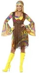 Smiffys Hippie-Kost&uuml;m Hippie Kost&uuml;m Kleid Karneval Faschingskost&uuml;m Damen, Peace,