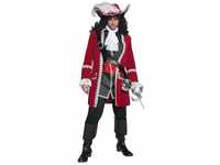 Smiffys Kostüm Hook Pirat, Mache als Captain Hook Jagd auf Peter Pan!
