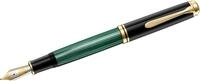 Pelikan F&uuml;llfederhalter Kolbenf&uuml;llhalter Souver&auml;n M1000 Feder B schwarz/gr&uuml;n