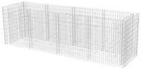 vidaXL Hochbeet Gabionen-Hochbeet Stahl 360&times;90&times;100 cm (1 St)