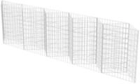 vidaXL Gartenzaun Gabionenkorb Pflanzkasten Gem&uuml;se-Hochbeet Stahl 300&times;30&times;100...