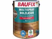 Baufix Holzschutzlasur Multispray Holzlasur, spritzbar, wetterbeständig, UV