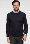OLYMP Rundhalspullover OLYMP Strick Casual moderner Strickpullover