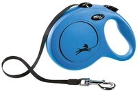 flexi Flexileine FLEXI Rollleine New CLASSIC Gurt - 8m, bis 50kg Farbe: Blau