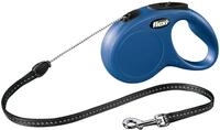 flexi Flexileine FLEXI Rollleine New CLASSIC Seil - 5m, bis 12kg Farbe: Blau
