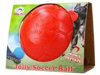 Jolly Pets Tierball Jolly Soccer Ball 20cm Fußball Orange (hell-rot), (1-tlg)