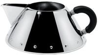 Alessi Kaffeeservice Rahmk&auml;nnchen, silber-schwarz, Edelstahl gl&auml;nzend poliert, PA