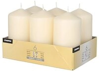 PAPSTAR Stumpenkerze Stumpenkerzen &Oslash; 60 mm, 115 mm creme 6 Stk