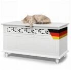 Casaria Holzkiste Jersey, mit Stauraum Klappbarer Deckel 80x40x48 cm Gro&szlig; Holz