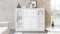 Finori Highboard Highboard Landwood in wei&szlig; mit 4 T&uuml;ren Landhausstil 160 cm