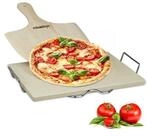 relaxdays Pizzastein Set 1,5 cm, Cordierit