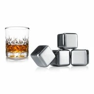 VACUVIN Eisw&uuml;rfelform Whisky K&uuml;hlsteine 4er Set